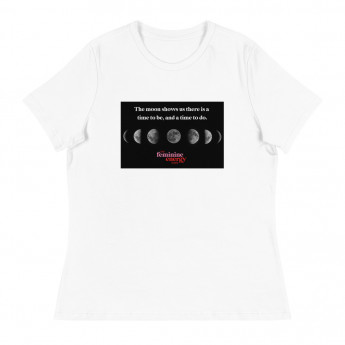 Moon Phases Women's Relaxed 2 Print T-Shirt