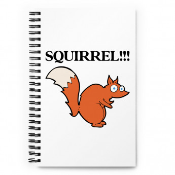 Squirrel!!! Spiral Notebook