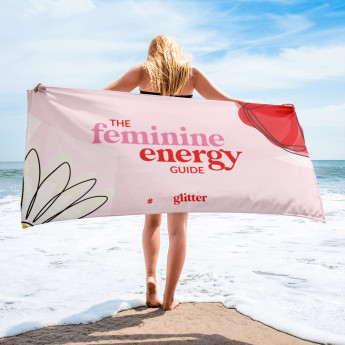 Feminine Energy Guide Beach Towel