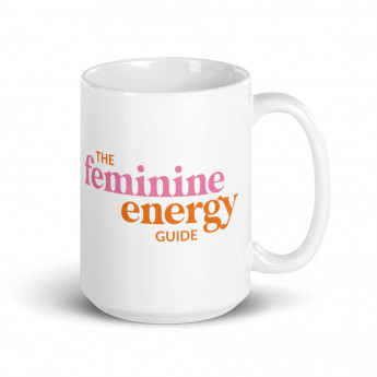 Feminine Energy Guide Mug Pink and Orange - 11oz or 15oz