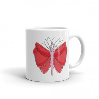 Red Butterfly Mug - 11oz or 15oz
