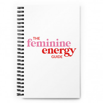 Feminine Energy Guide Red Spiral Notebook