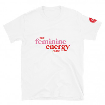 Feminine Energy Guide Red and Pink 3 Print Unisex T-Shirt