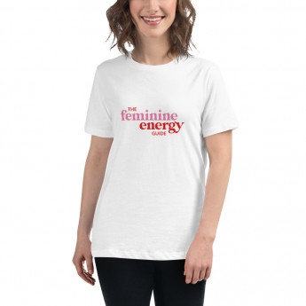 Feminine Energy Guide Red and Pink 2 Print Women's Relaxed T-Shirt